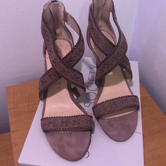 NWT Sole Society Mauve Venus High Heel Sandals size 10 M - Picture 5 of 11